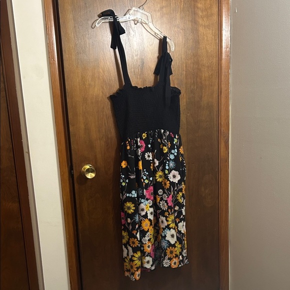 Haptics Dresses & Skirts - Haptics Chic Floral Women's Dress - Black and Multicolor